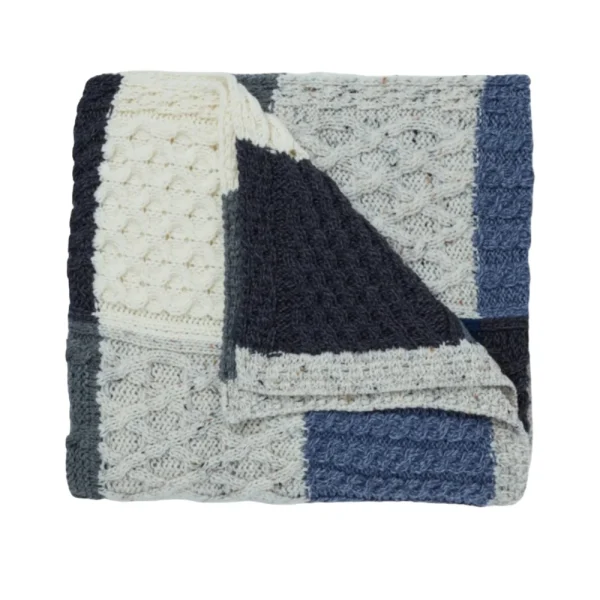 Aran Patchwork Blanket